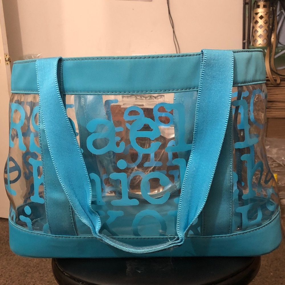 Michael Kors Aqua Transparent Tote - Picture 3 of 6